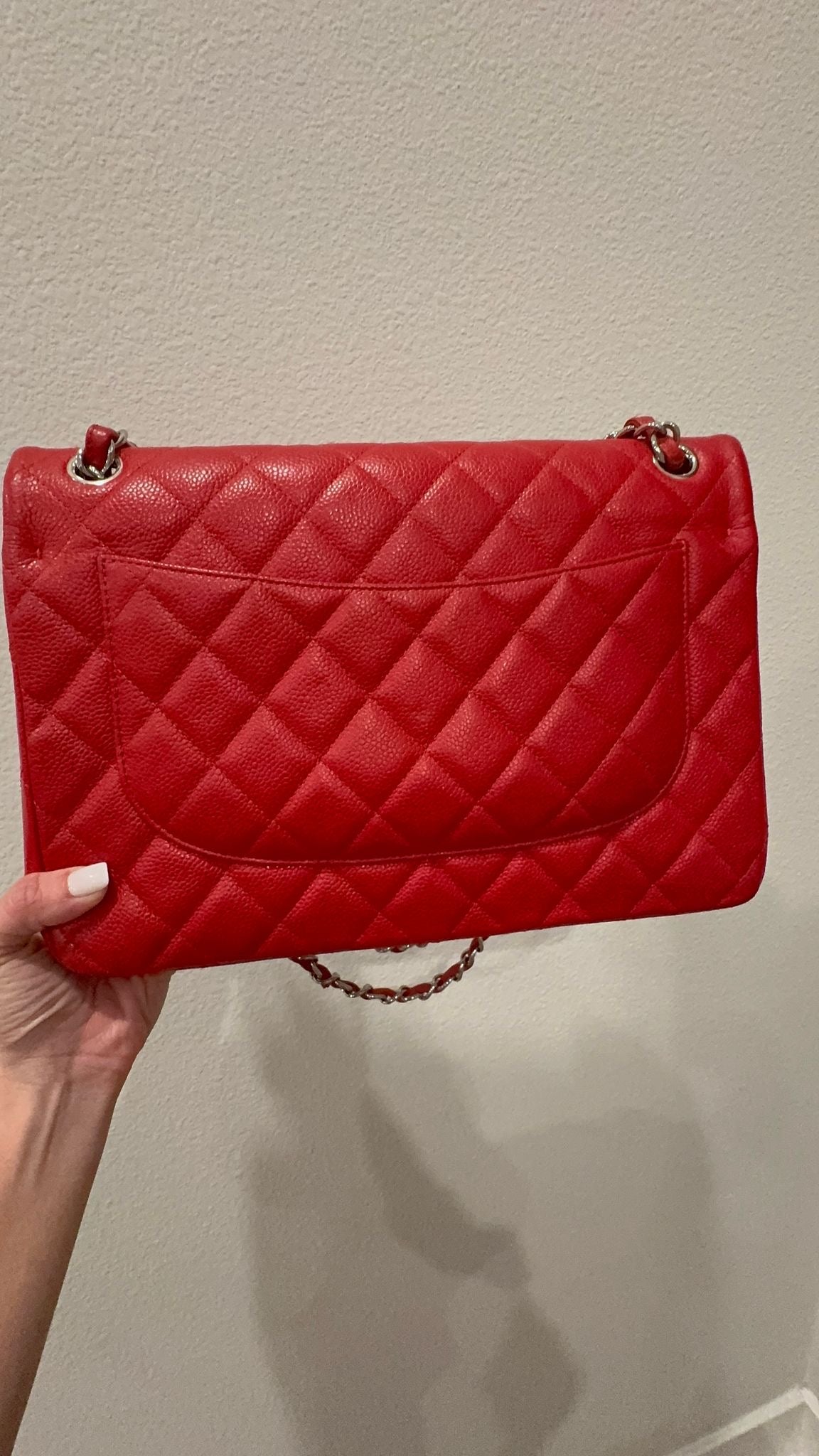 Chanel Caviar Jumbo Red